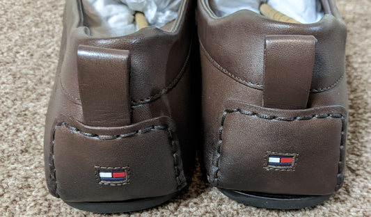 Tommy Hilfiger Coin LTH Leather Driver Legacy Brown Shoes Men 46 EU Size